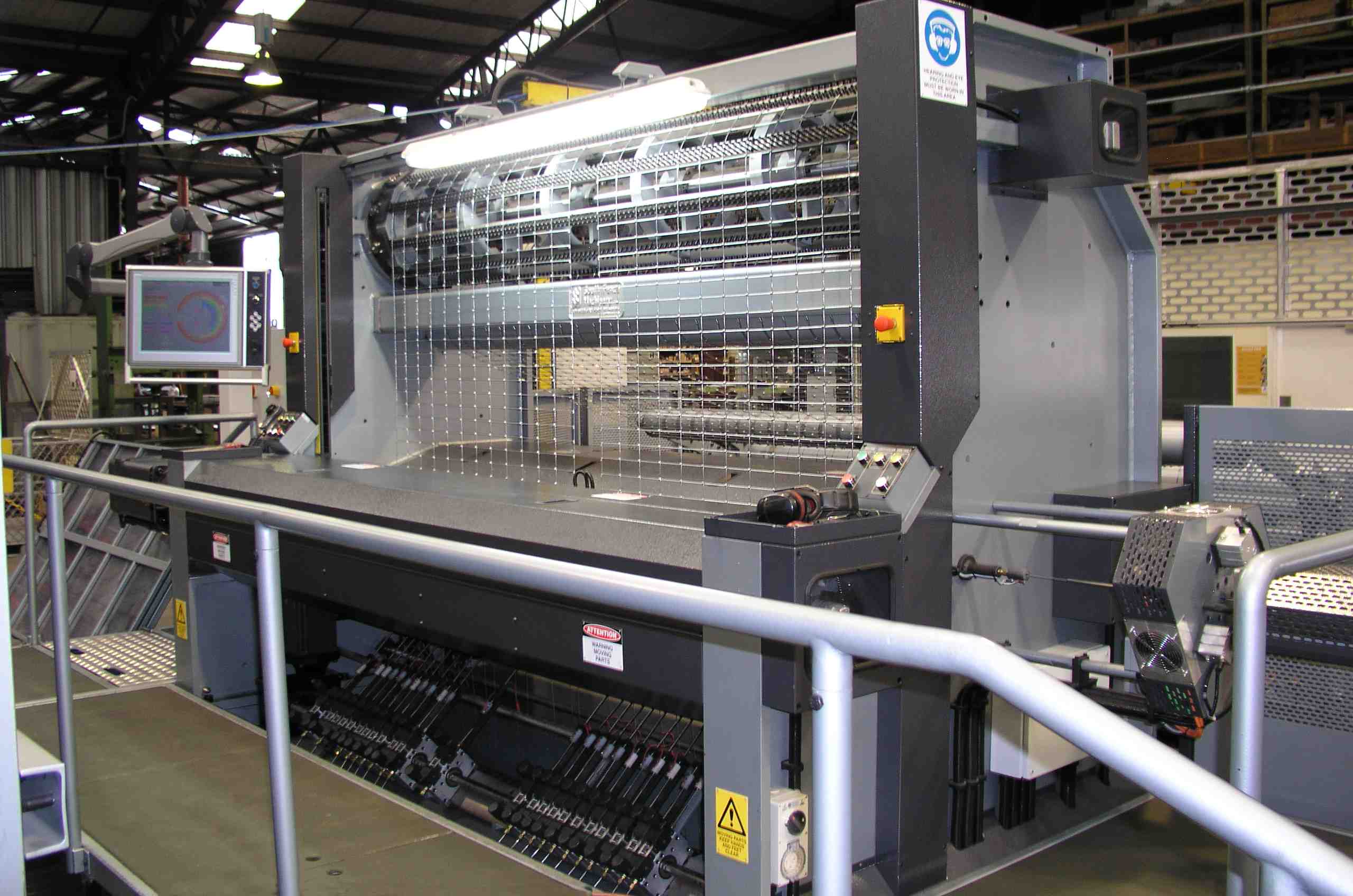 Stiffstay wire fence making machine built by South Fence Machinery, Christchurch, NZ