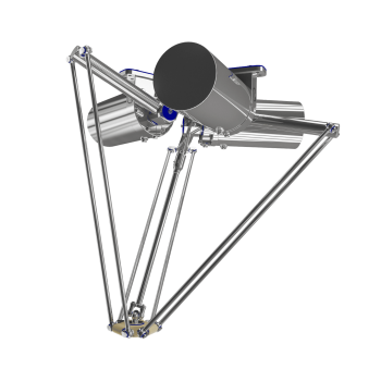 Stainless steel delta robot high hygienic design with tool rotation axis