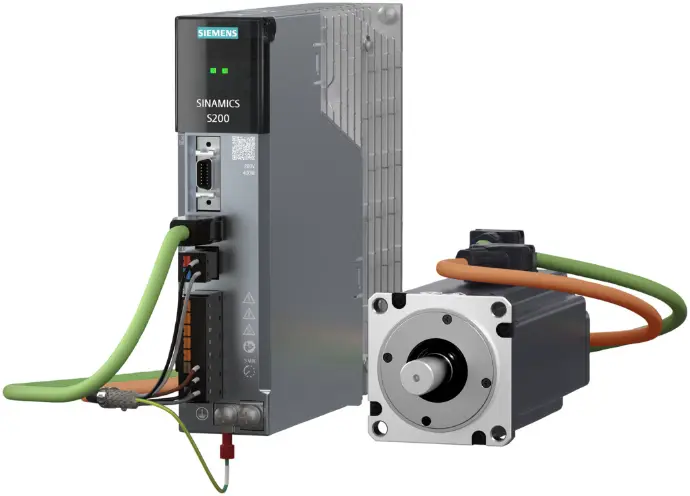Siemens Sinamics S200 Servo Drive with Servo Motor